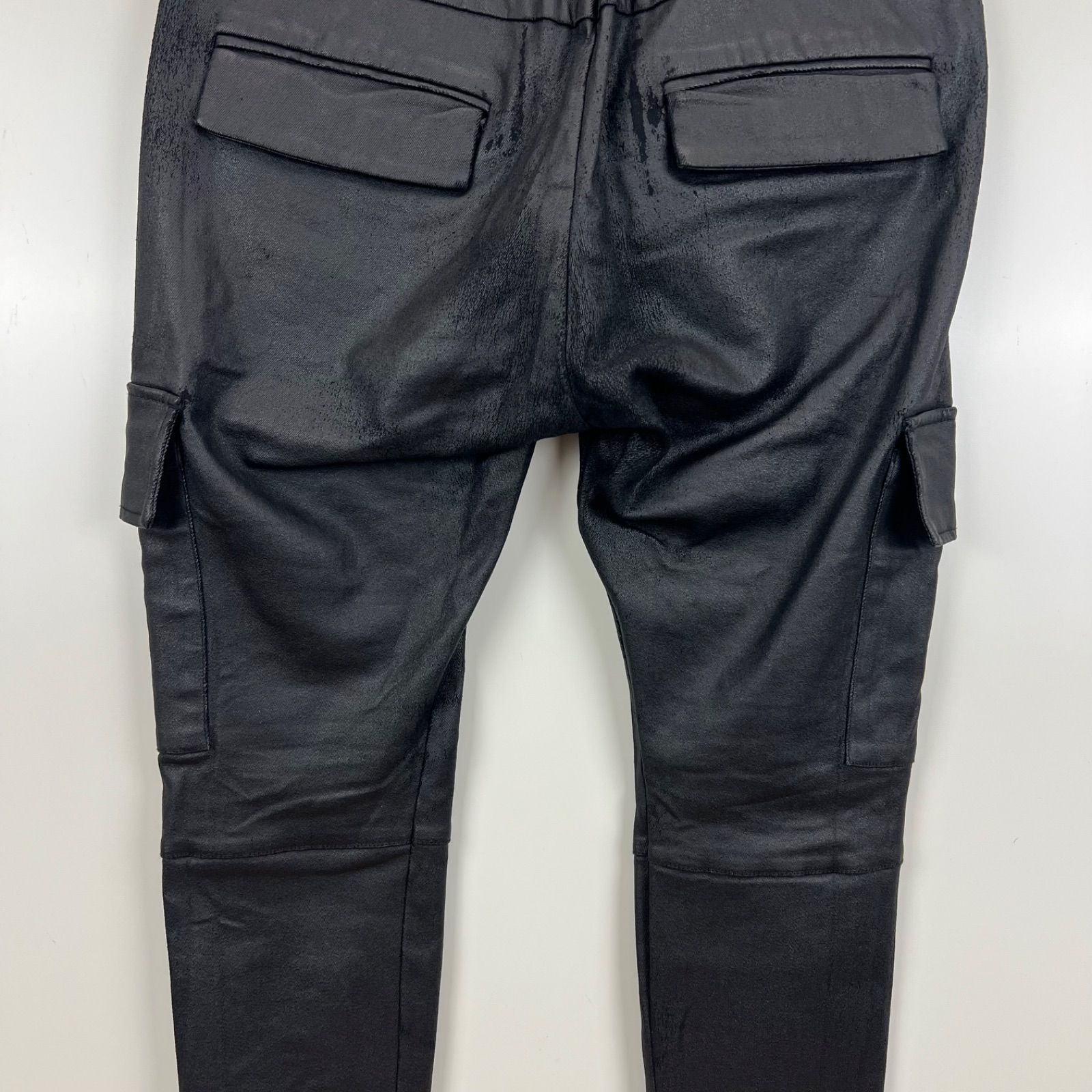 NO ID. BLACK 2022aw coating sarouel skinny cargo pants 2 451006