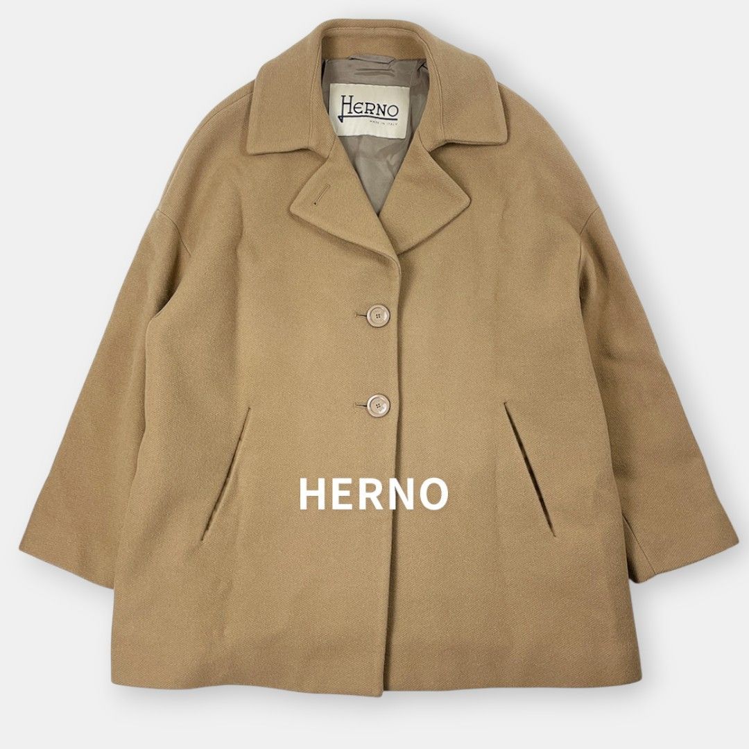 HERNO ヘルノ 21AW ウール テーラード コート 大きいサイズ GC0323D