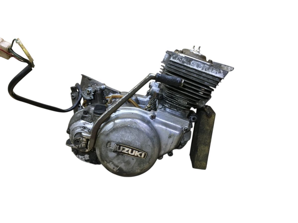 SUZUKI GT 125 1977年式 型 エンジン 部品取り ＯＨベースにも 2828-Z 4595