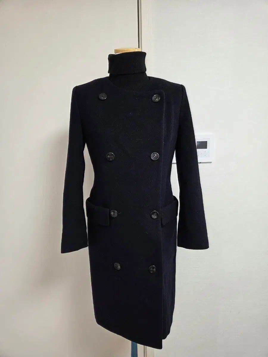 MAX MARA マックスマーラ ダブル ボタン ネイビー ロング コート