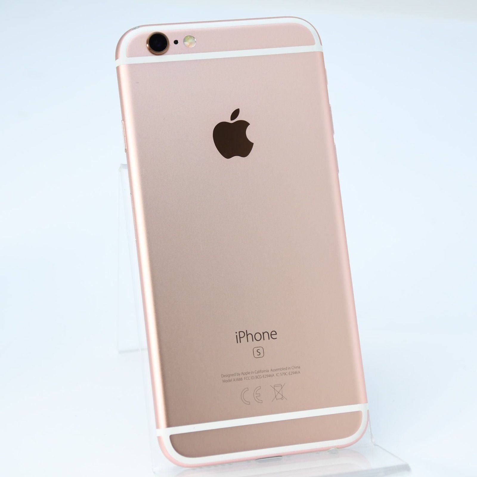 液晶美品＊純正バッテリー91%】SIMフリー iPhone6s 32GB ローズ