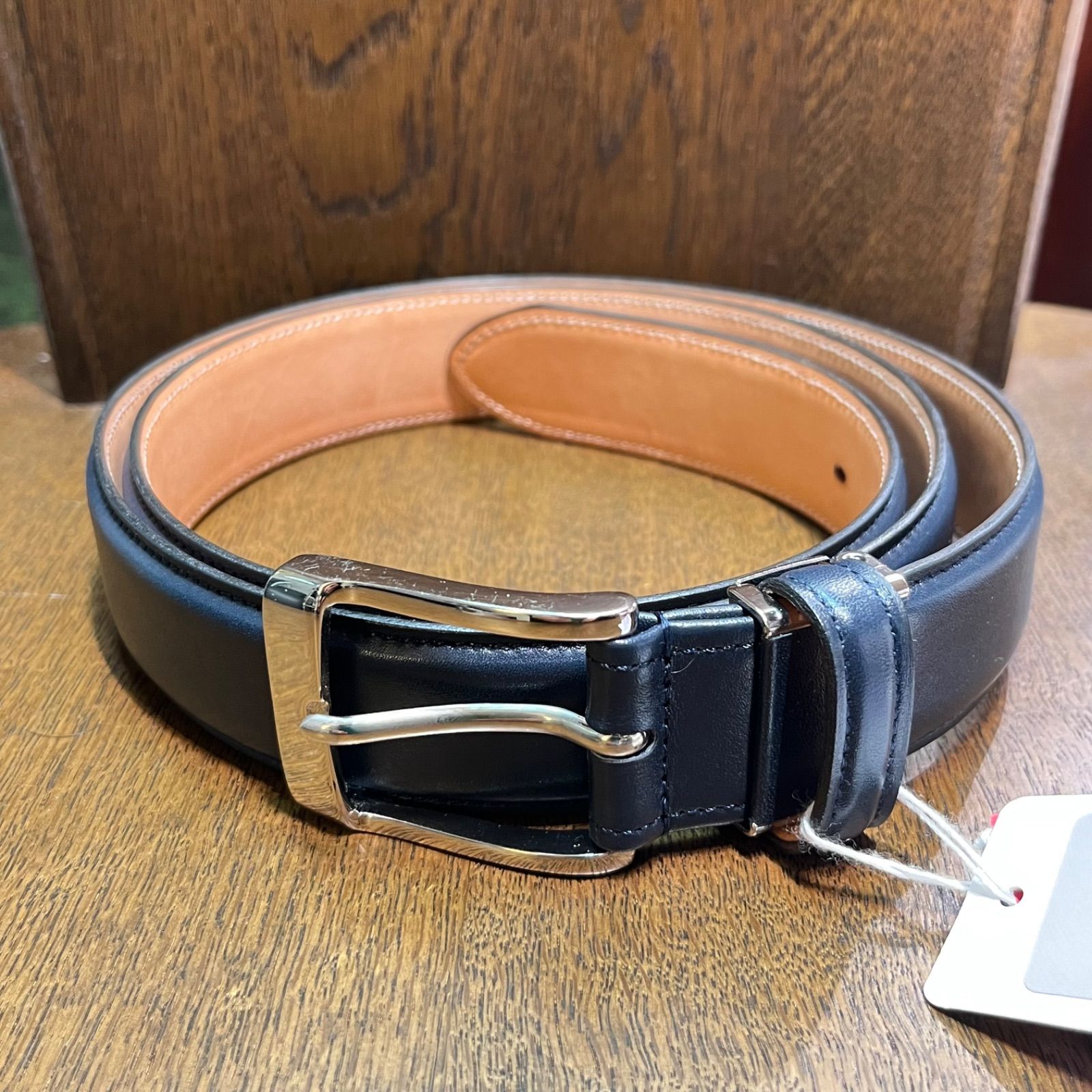 【未使用保管品】【リーガル】REGAL CLUB 日本製 牛革 レザー ベルト REGAL CLUB リーガル レザー 牛革ベルト ネイビー - メルカリ
