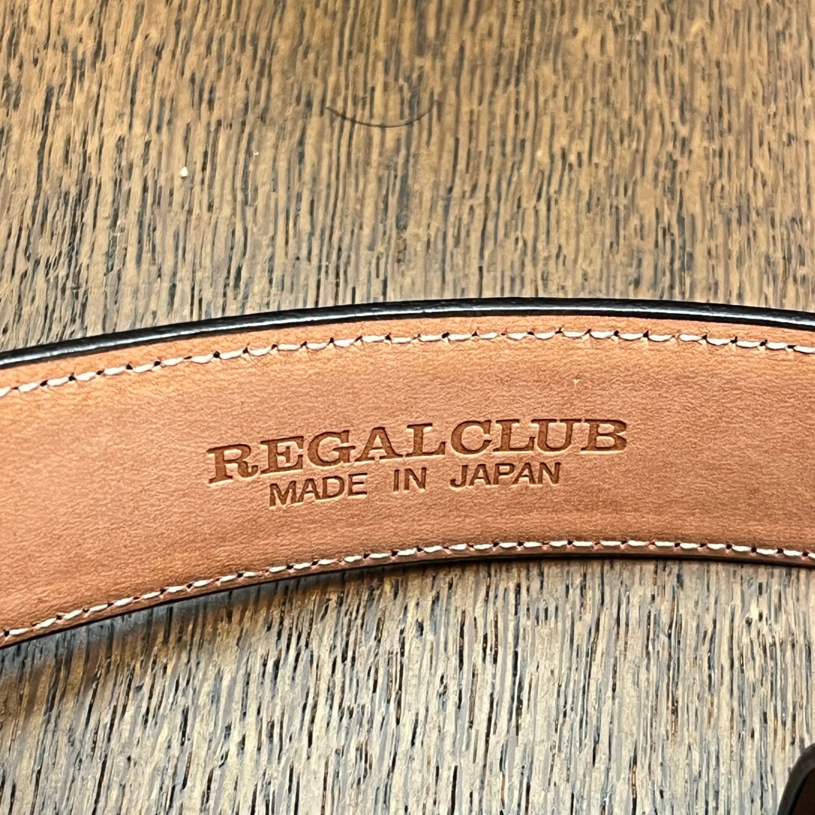 REGAL CLUB リーガル レザー 牛革ベルト ネイビー - メルカリ