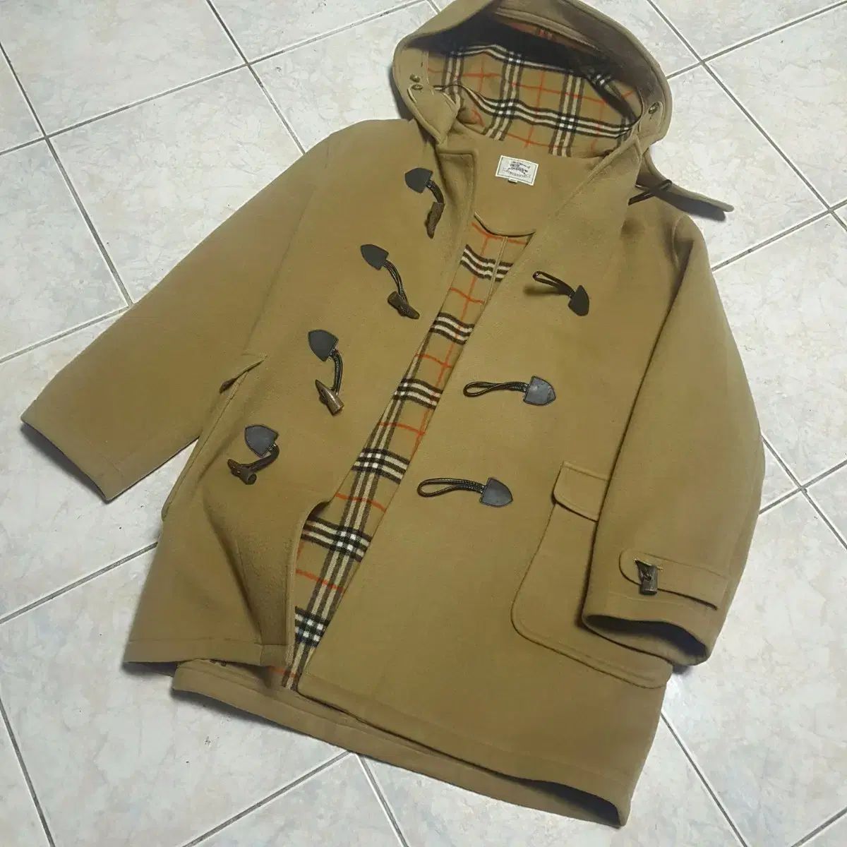 『美品』Burberry ベージュ ダッフルコート M 楽天市場】BURBERRY バーバリー コート サイズ:M ノバチェック ウール