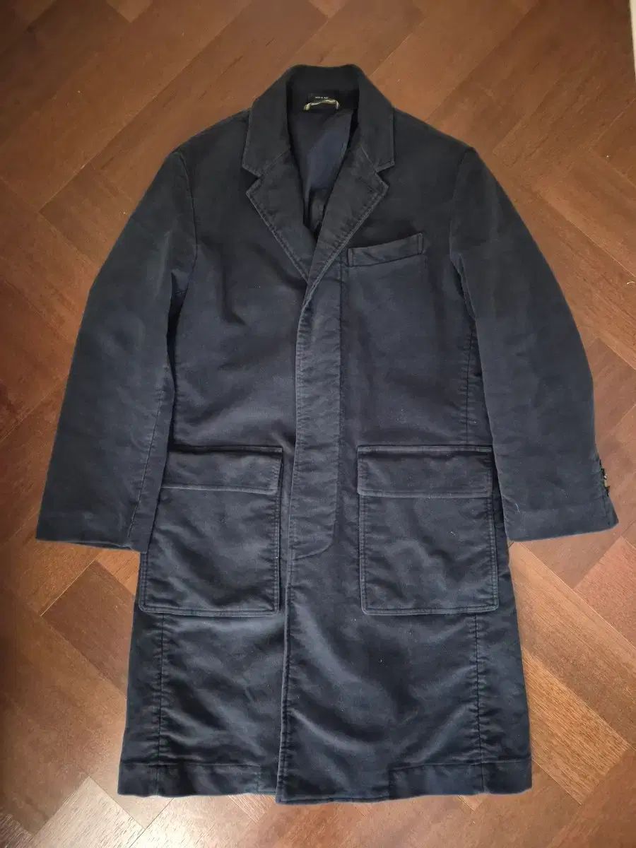 ドレイクス ネイビ シングルコート