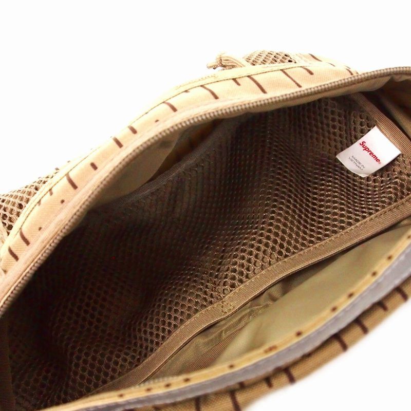 シュプリーム SUPREME 24FW Waist Bag Tan Raindrop ウエストバッグ