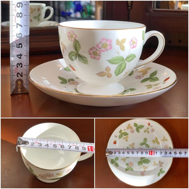 WEDGWOOD ウェッジウッド ワイルドストロベリー 黒壺 カップ＆ソーサー