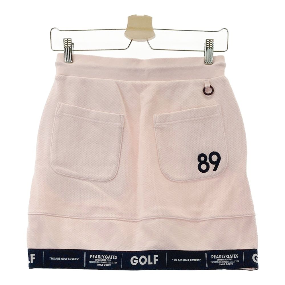 サイズ 0 PEARLY GATES パーリーゲイツ ハニカムWフェイス スカート ピンク系 ゴルフウェア レディース ストスト
