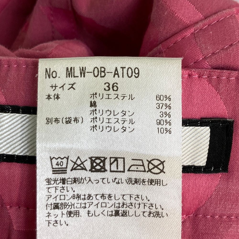 サイズ：36 MARK&LONA マークアンドロナ ストレッチパンツ ロゴ総柄