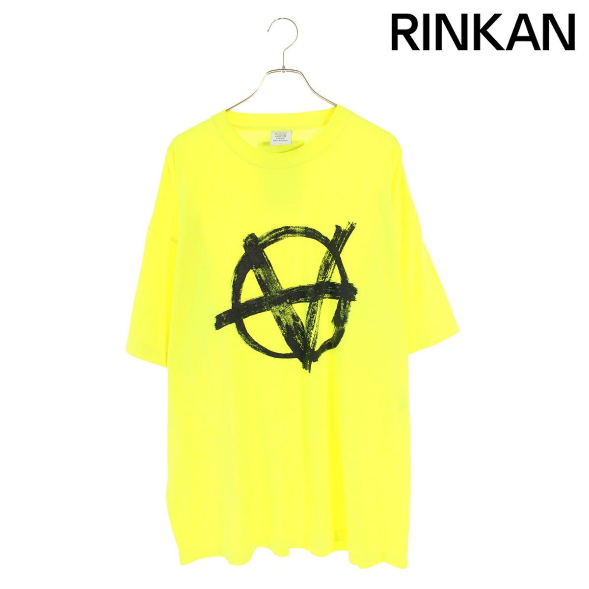 ヴェトモン SS20TR297 アナーキープリントオーバーサイズTシャツ