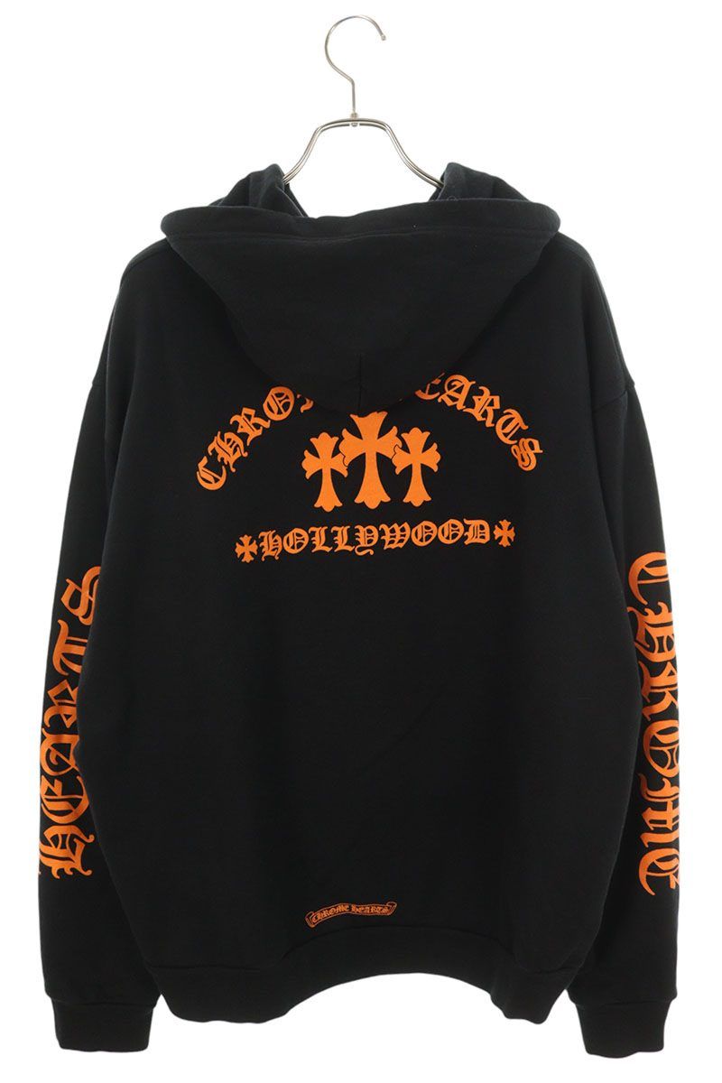 クロムハーツ SWTSHRT HD PLVR/プルオーバーパーカー バック3クロス袖