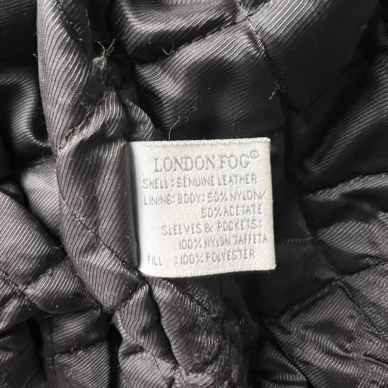 90s LONDON FOG 中綿入り 本革 レザー ジャケット M / 90年代 オールド