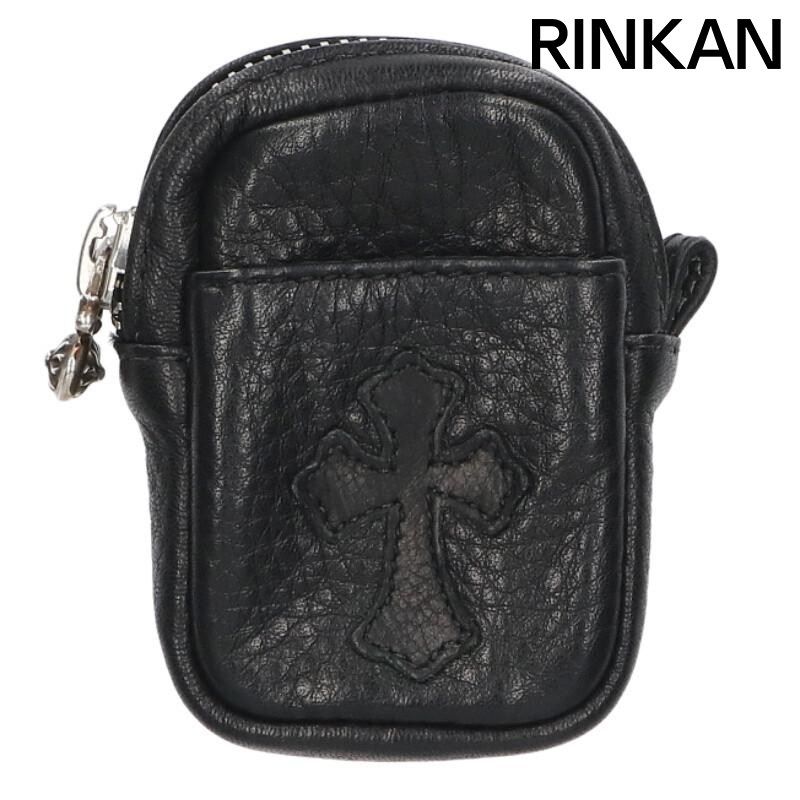 クロムハーツ MICRO TAKA/マイクロタカ クロスパッチ付きレザーポーチ