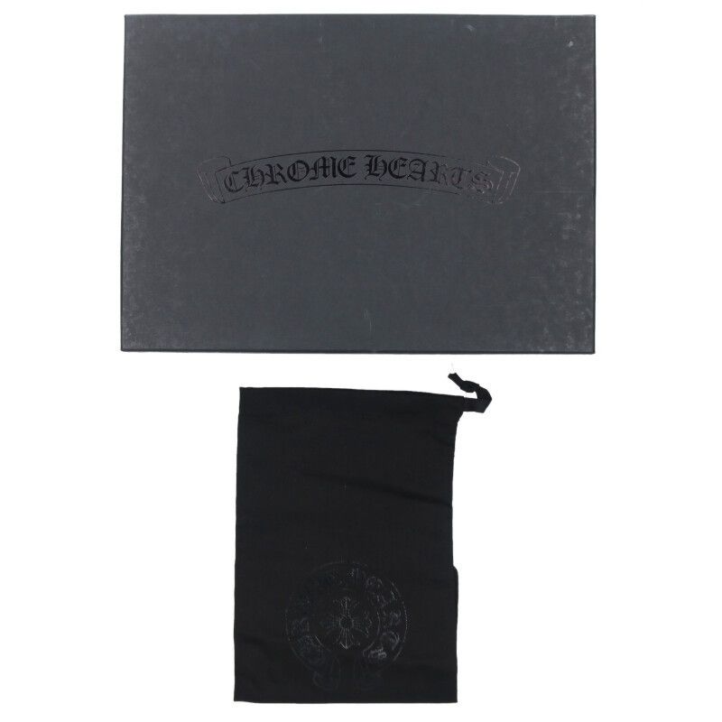 クロムハーツ CH SLIDE LEATHER CHプラスパッチレザーサンダル メンズ