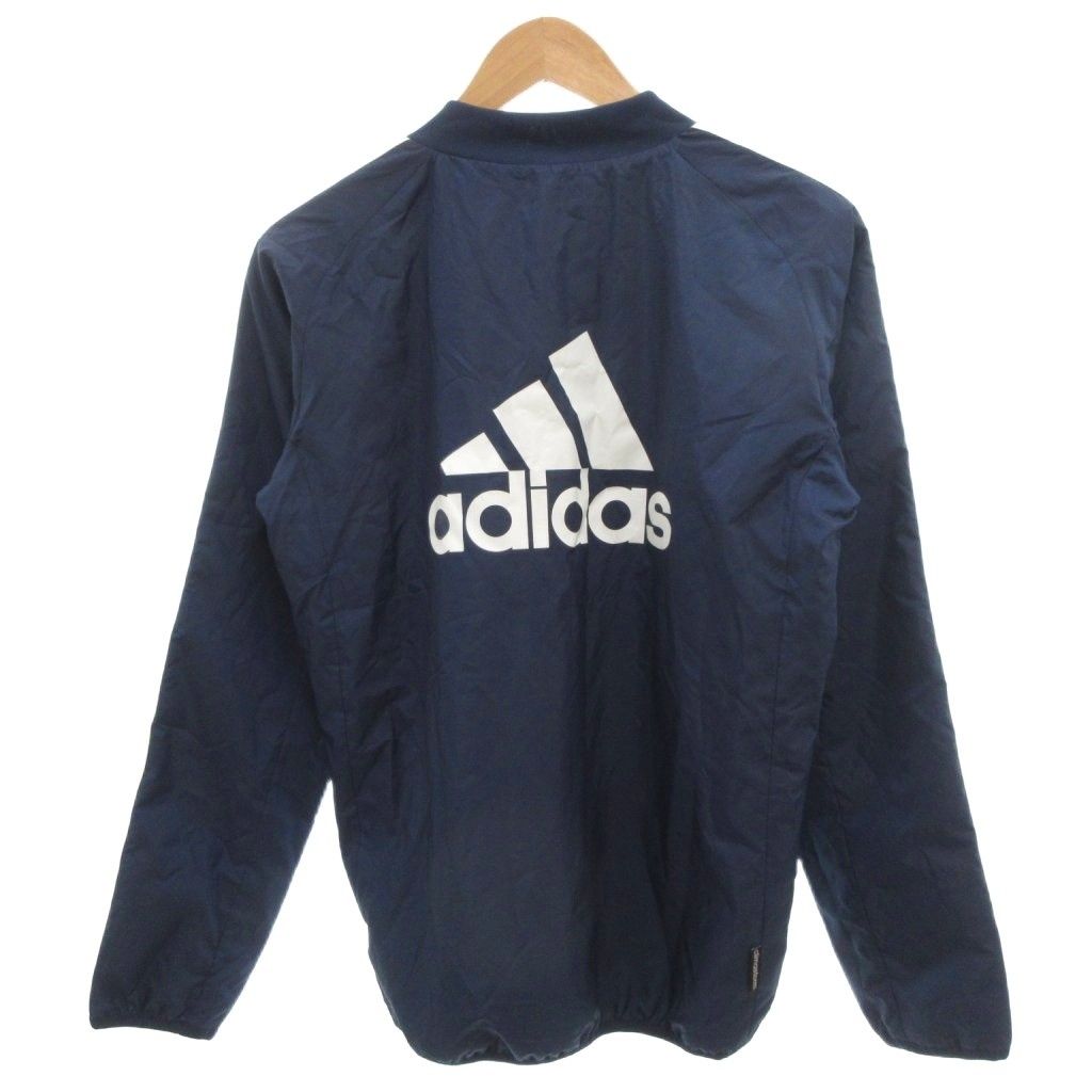 アディダス adidas 美品 ウインドブレーカー ピステ S 紺 ネイビー V