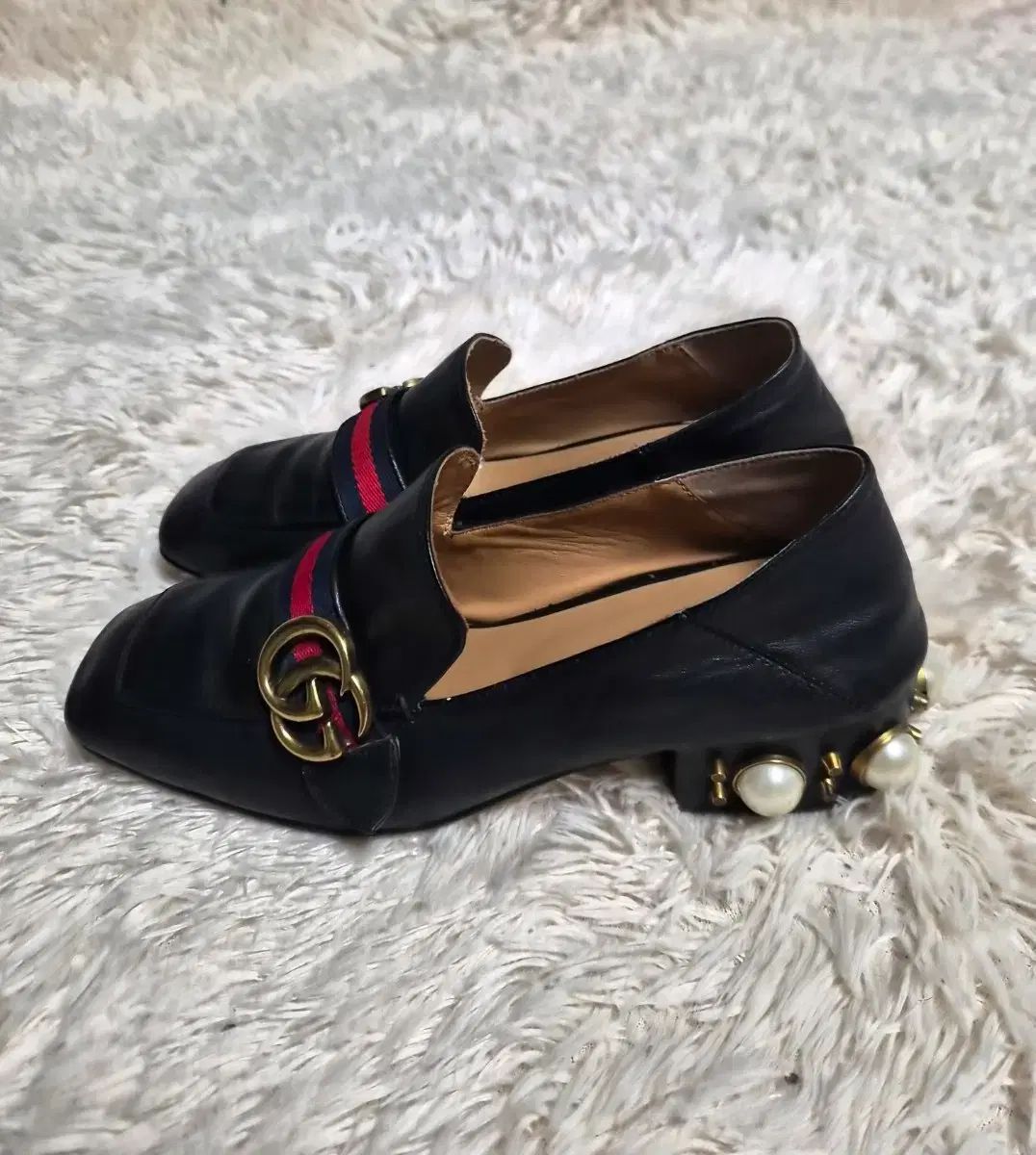 グッチ GGマーモント パール ローファー 39