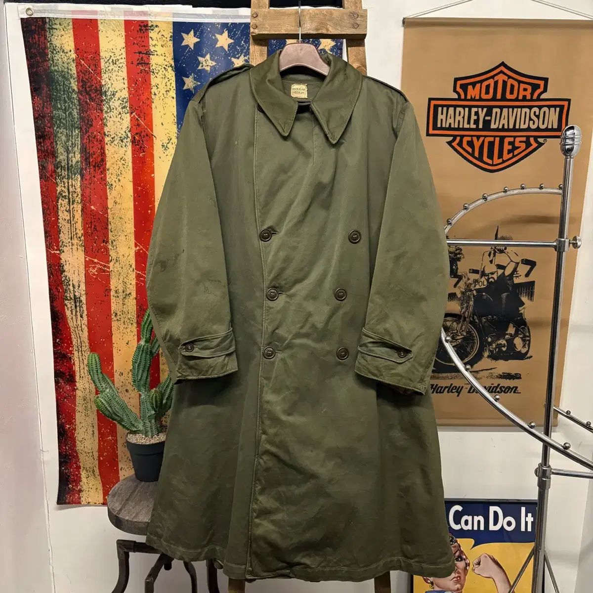 40 s オリジナル ミリタリー 韓国戦争 ミリタリー将校コート 1946年 モデル N 439