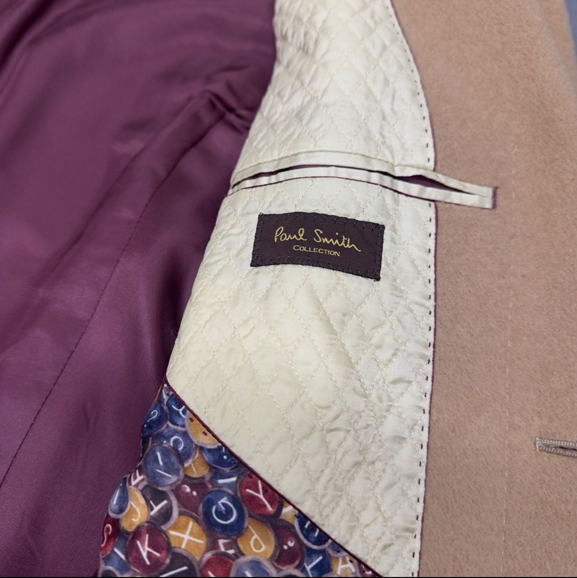 最終値下げ❗️】ポールスミス キャメル100％ダブルチェスターコート L