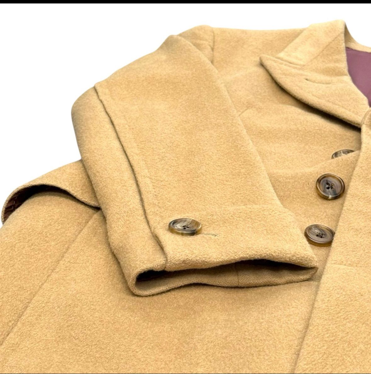 極希少　【キャメル生地 100%】　 ポールスミス　チェスターコート 最終値下げ❗️】ポールスミス キャメル100％ダブルチェスターコート L