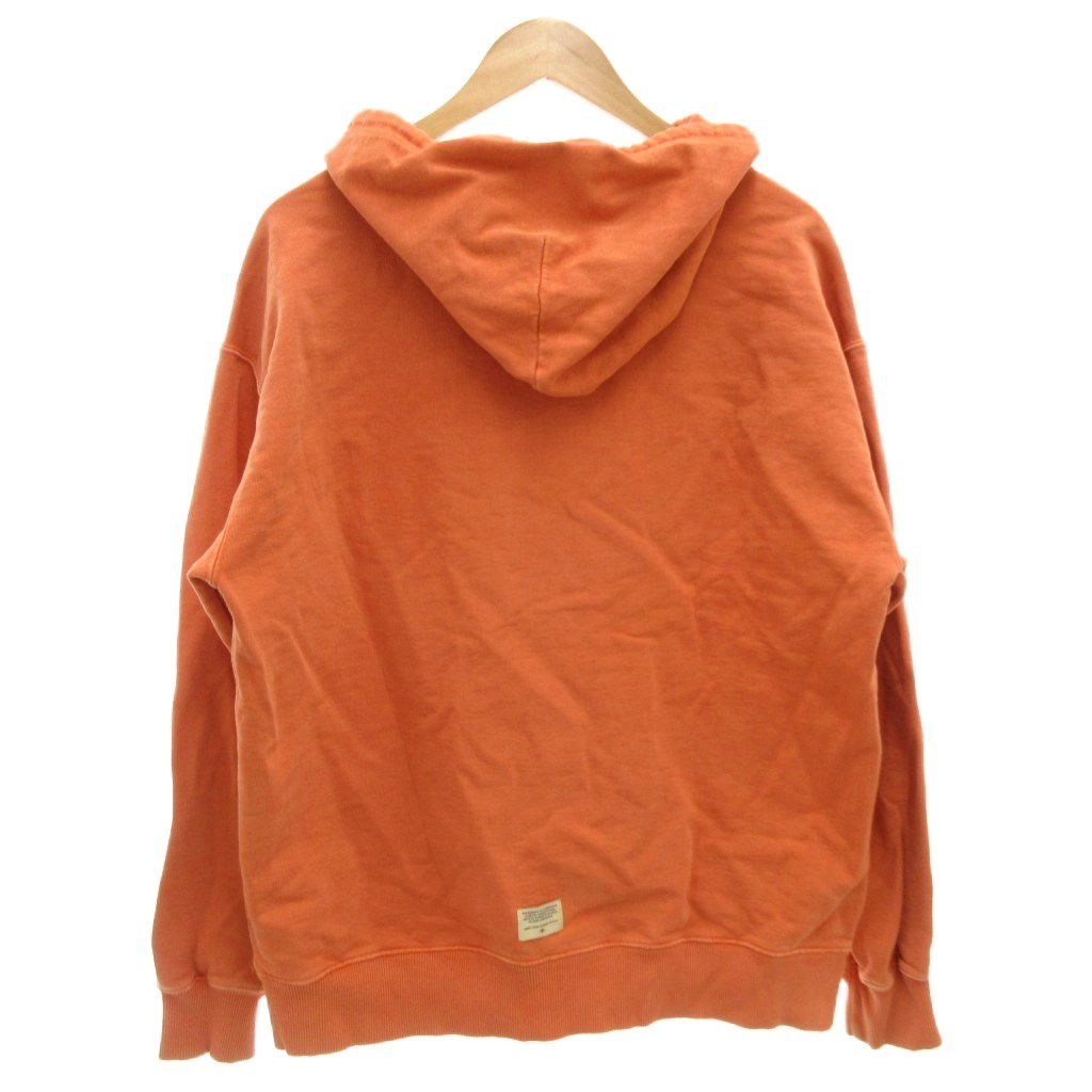 ナイジェルケーボン NigelCabourn ジップアップパーカー スウェット フード 裏毛 M オレンジ |GV GY 59