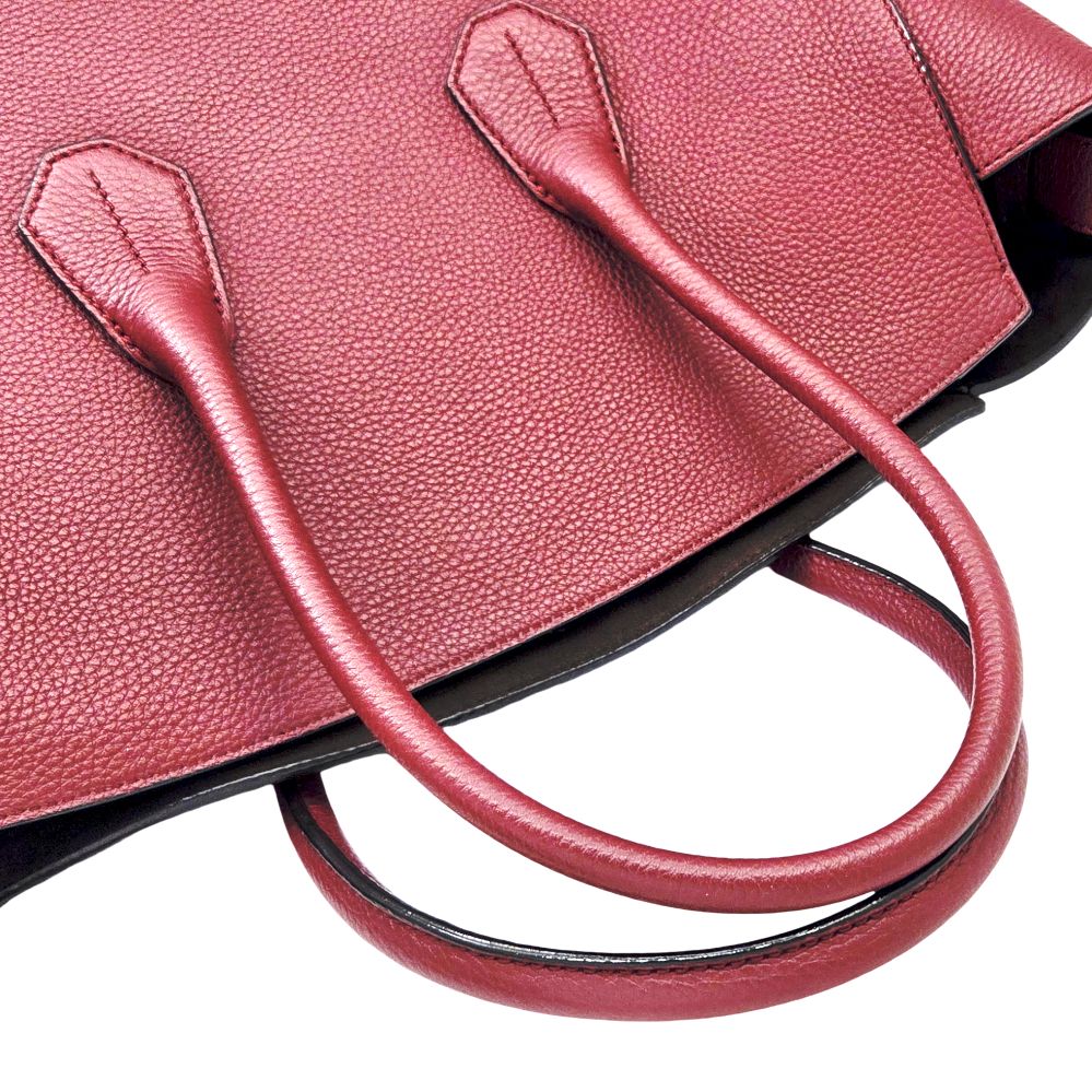 BALLY バリー SOMMET ソメミディアム MD ハンドバッグ レッド レザー
