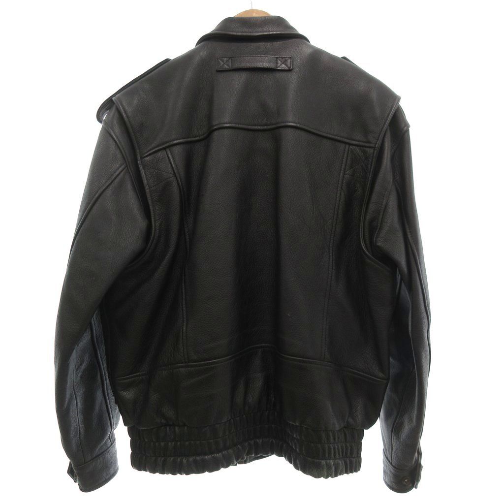 NANKAI ライダース レザージャケット キルティング ライナー付き XL相当 NANKAI ライダース バイク レザー 黒 キルティング ライナー付