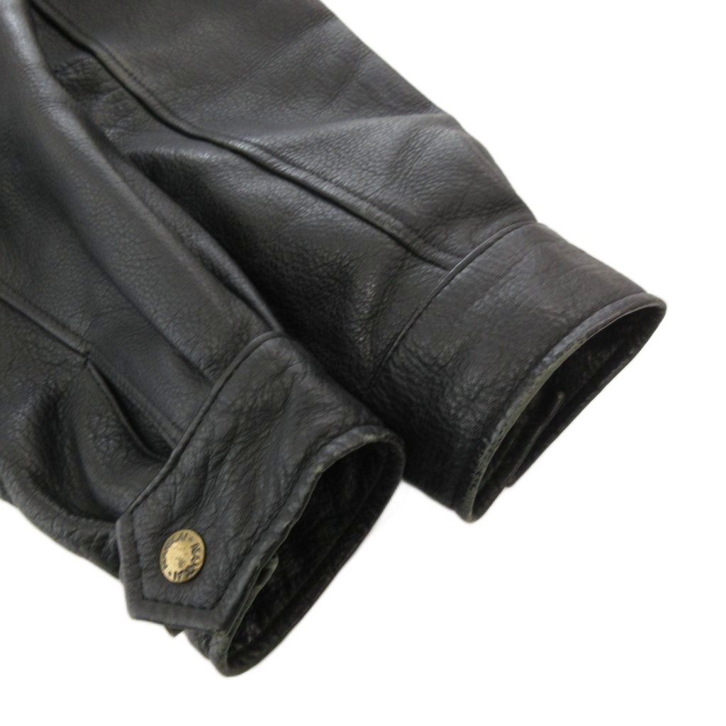 NANKAI ライダース レザージャケット キルティング ライナー付き XL相当 NANKAI ライダース バイク レザー 黒 キルティング ライナー付