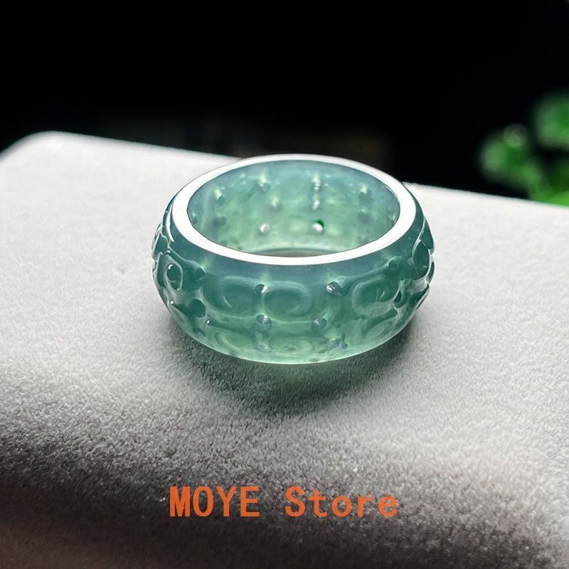 リング 指輪 エメラルド 天然エメラルド ヒスイ 翡翠 玉の指輪 天然石 アクセサリー ファッション 男性 女性 プレゼント 結婚記念日zb 13