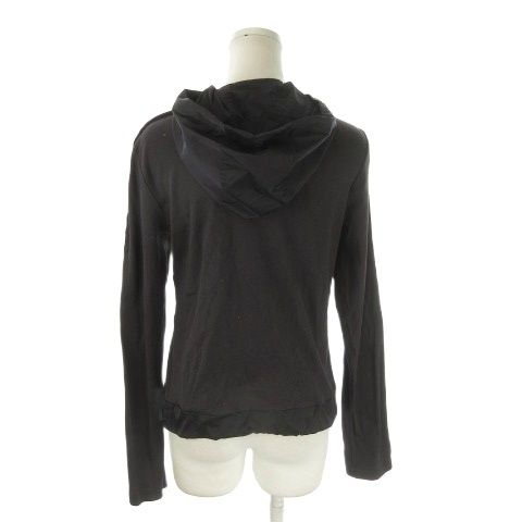 ランバン スポール LANVIN SPORT パーカー 38 黒 ブラック フード付き