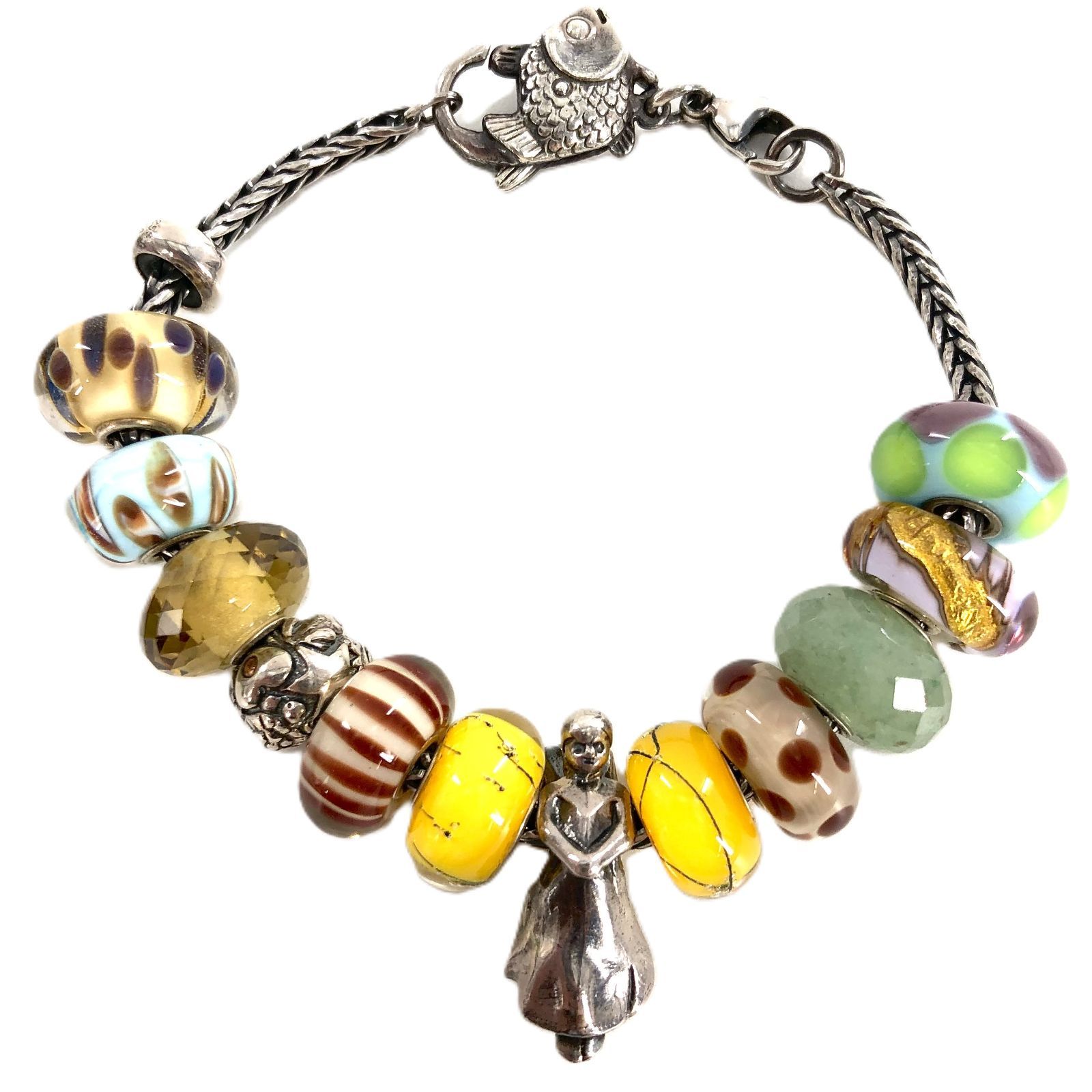 Trollbeads トロールビーズ ブレスレット レディース ストーン 刻印