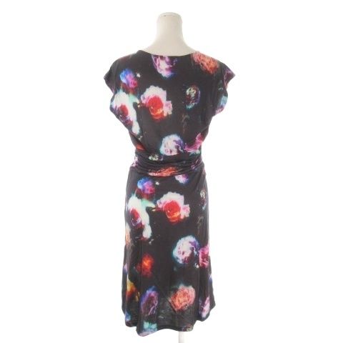 ポールスミス ブラック Paul Smith BLACK ワンピース M 黒 ブラック 花