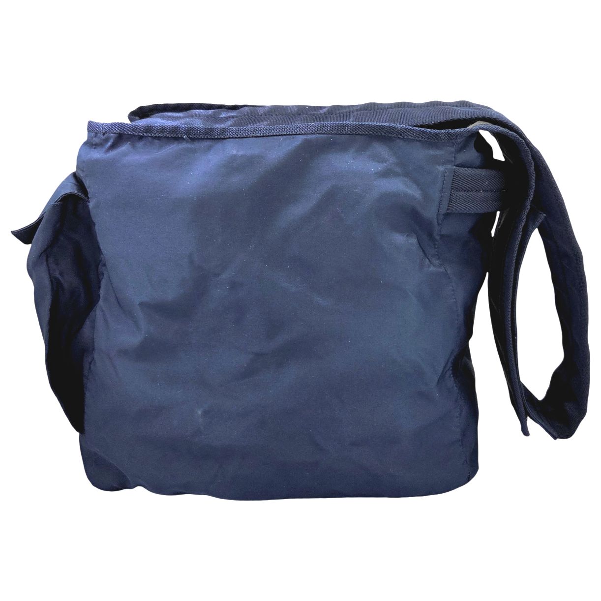 プラダ 2VZ023 ナイロンショルダーバッグ 中古 BS55 中古】PRADA プラダ ナイロン ショルダーバッグ ネイビー 巾着 三角