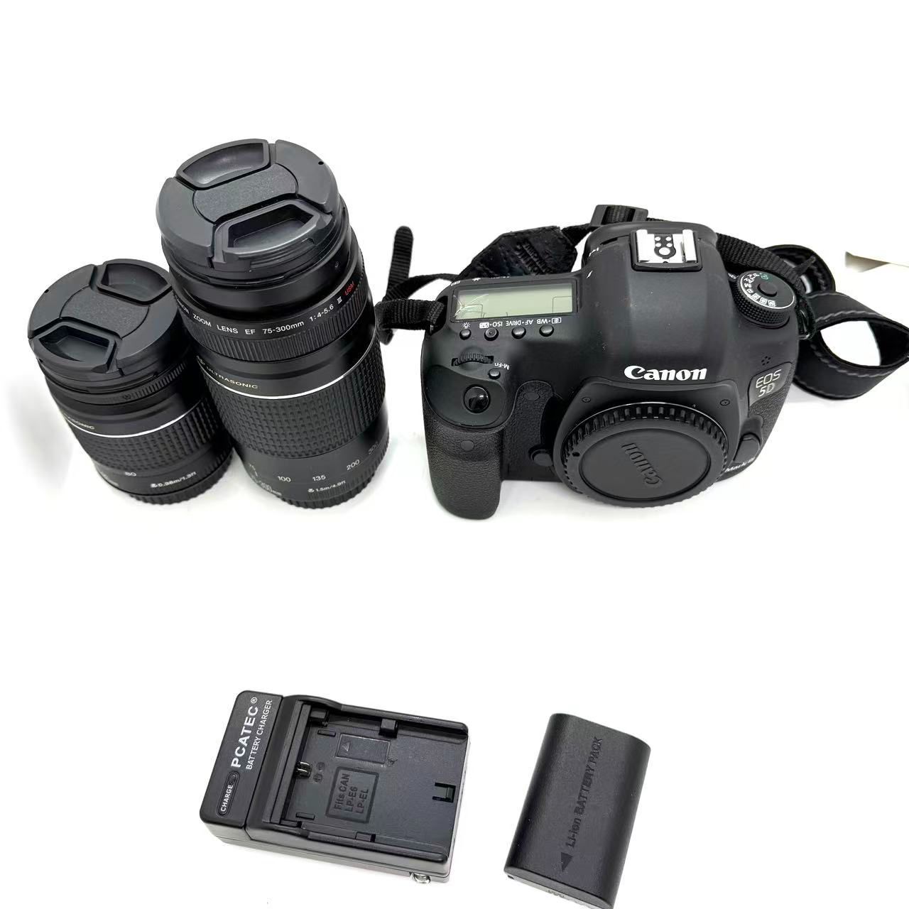 [中古品]CANON EOS 5D Mark III ボディ レンズ28-80mm 75-300mm 訳 - メルカリ
