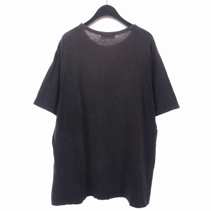 ヨウジヤマモト YOHJI Paper Pattern T-Shirt Tシャツ カットソーカットソー 半袖 3 ブラック 黒 HE-T 39-084
