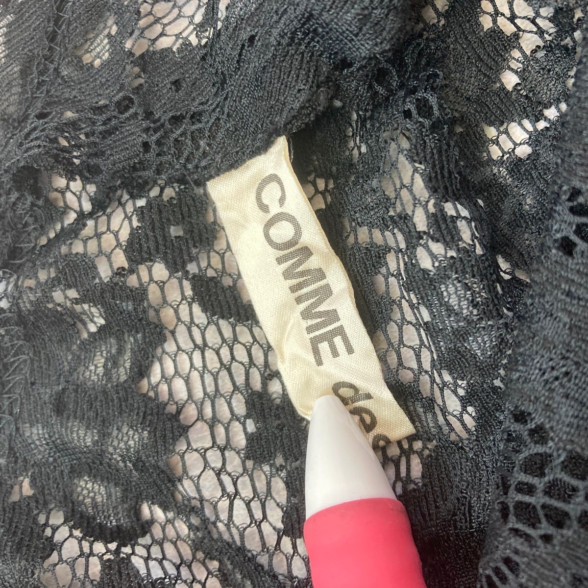 COMME des GARCONS コムデギャルソン シースルー フラワーレース