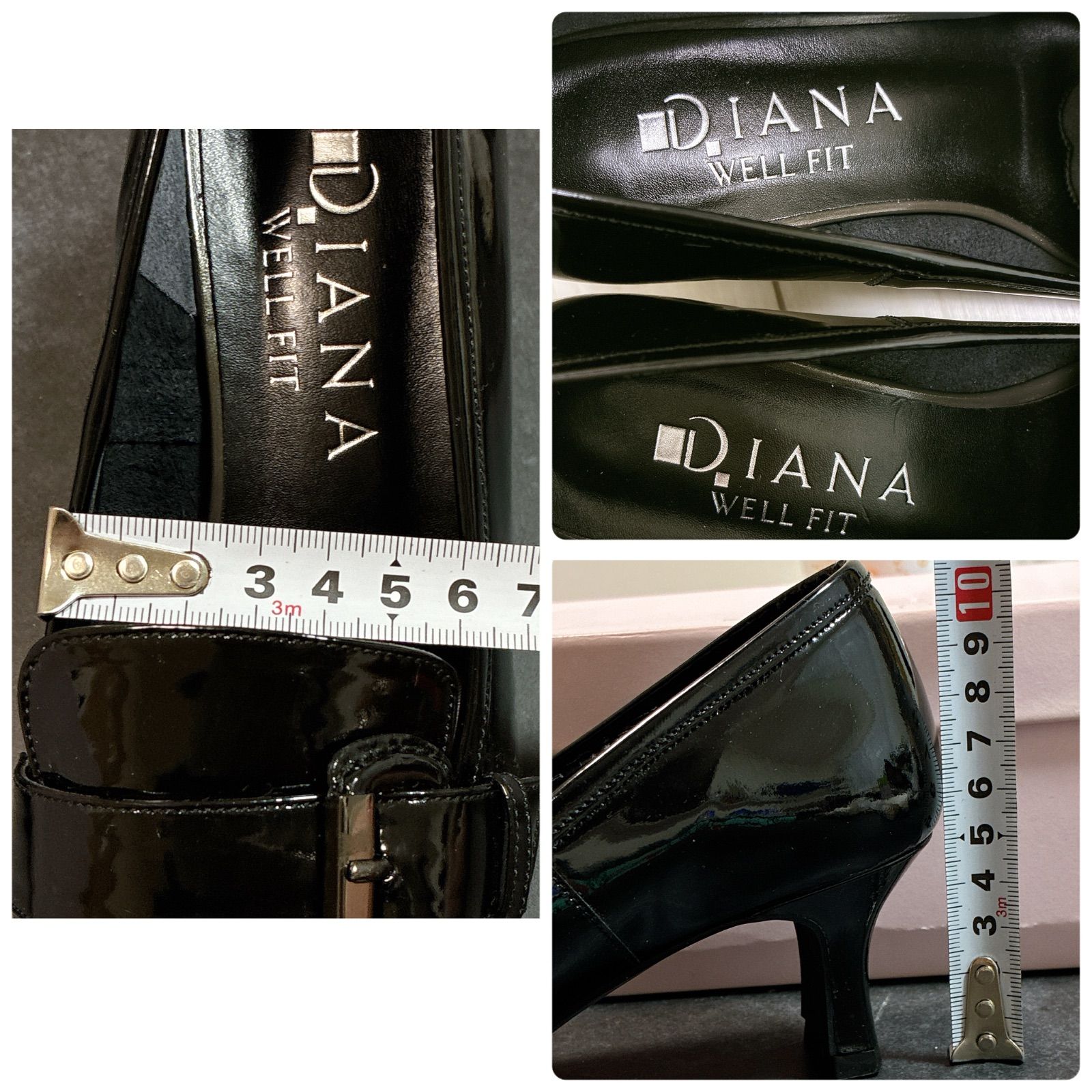未使用 極美品 Diana WELL FIT ダイアナ パンプス エナメル ビジネス 
