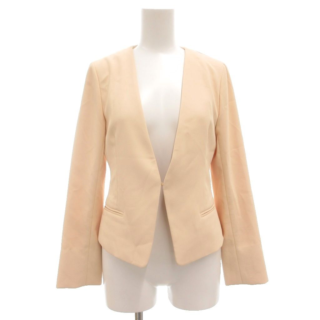 セルフォード CELFORD ノーカラージャケット 34 ベージュ /GV □GY06