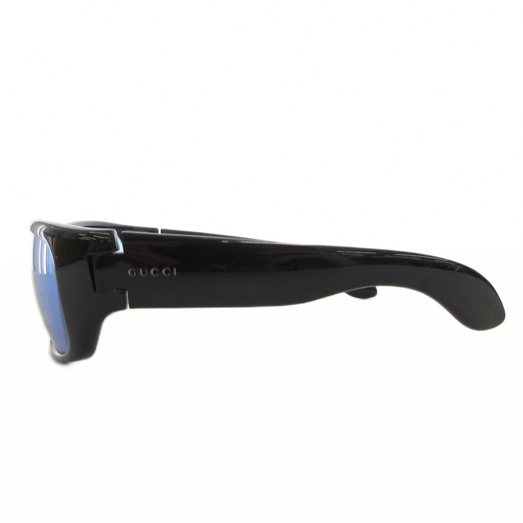 グッチ GUCCI サングラス アイウェア メガネ ブルーレンズ 60□16 黒