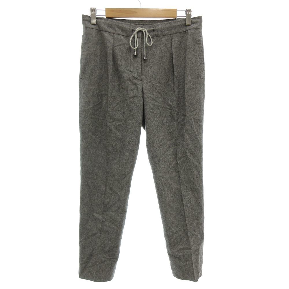 インコテックス INCOTEX テーパードパンツ スラックス カシミヤ混 タック センタープレス 40 ドロスト グレー |GV GY 06