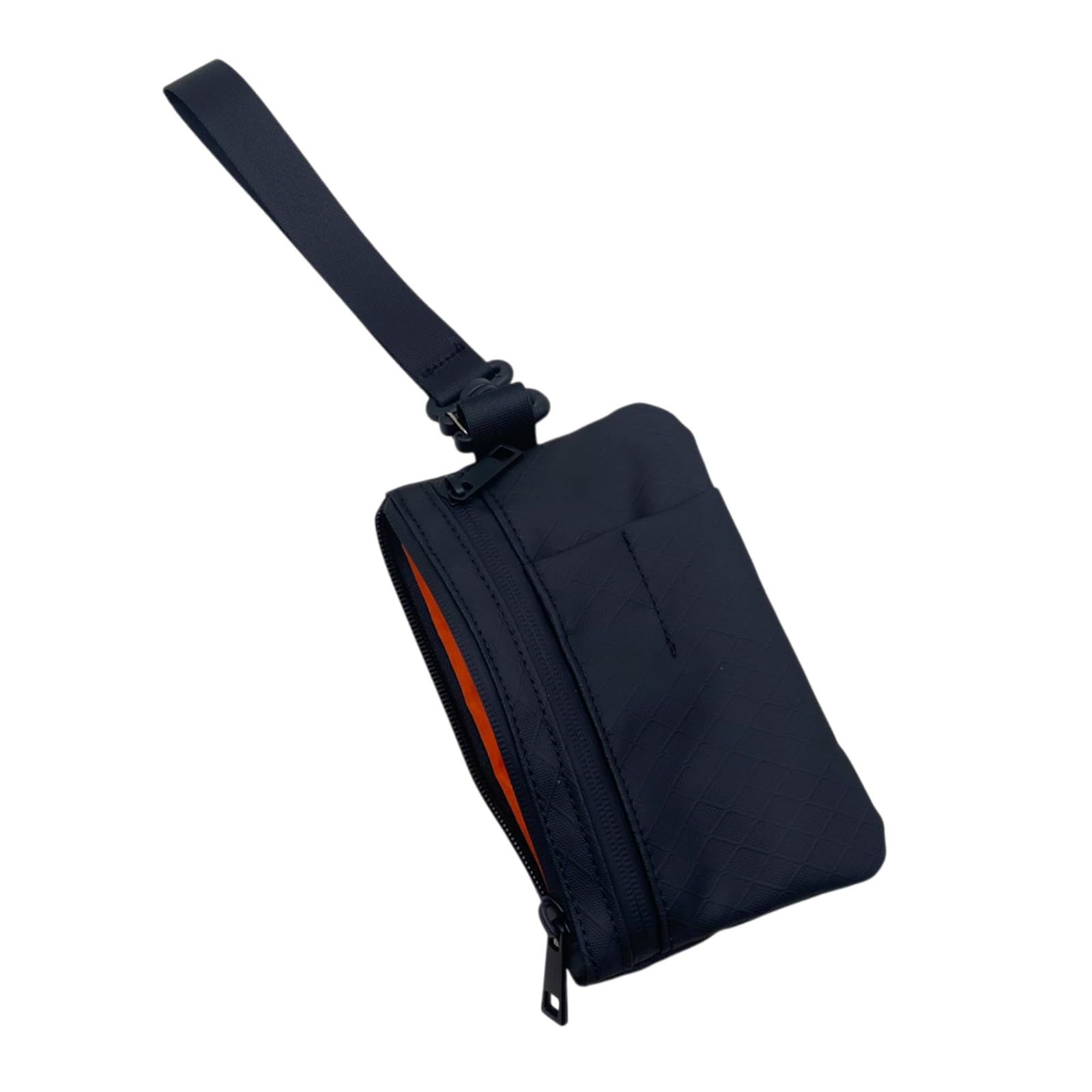 ルナリ ジップポーチ ハンドストラップ付 コインケース コンパクト ウォレット 小物入れ メンズ ミニバッグ