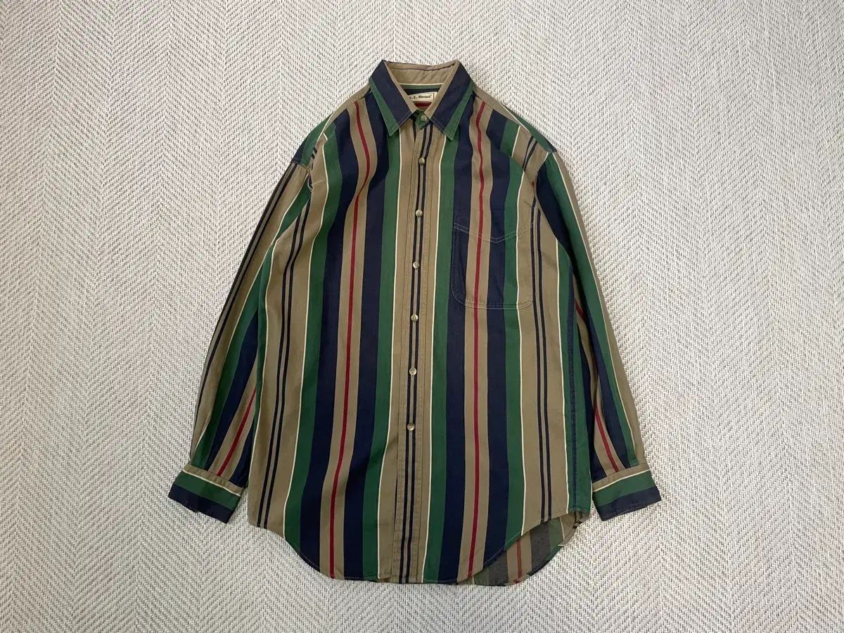 L.L.Bean エルエルビーン マルチ ストライプ シャツ J 03735