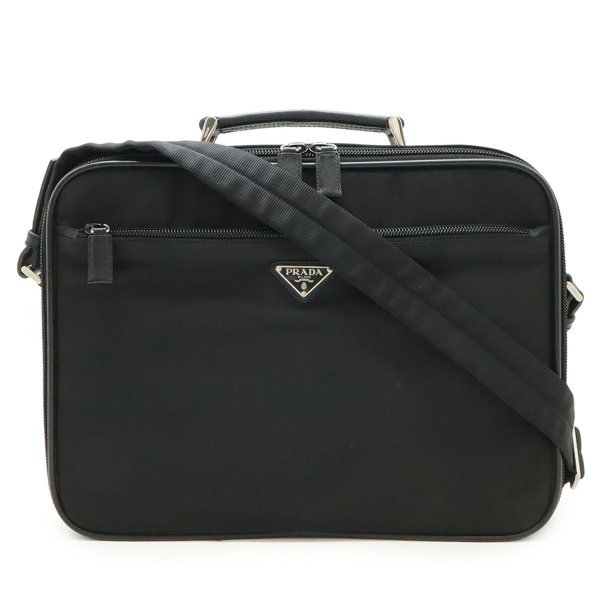 PRADA プラダ トライアングルロゴ ビジネスバッグ ブリーフケース PC