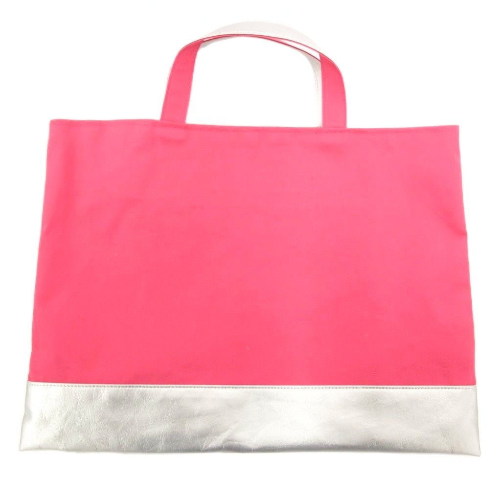 ファミリア Familiar タグ付き トートバッグ スペース アップリケ ワッペン ピンク |JS GY 19