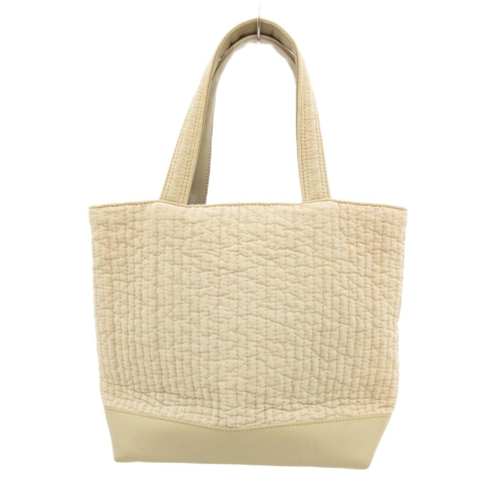 pionunnal × familia MOVE トート　ベージュ ファミリア Familiar × pionunnal MOVE トートバッグ 中綿 ワッペン