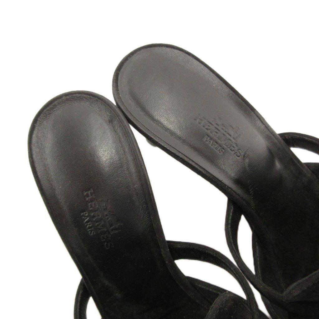 エルメス HERMES キュート シェーヴル ヴェロア ミュール サンダル