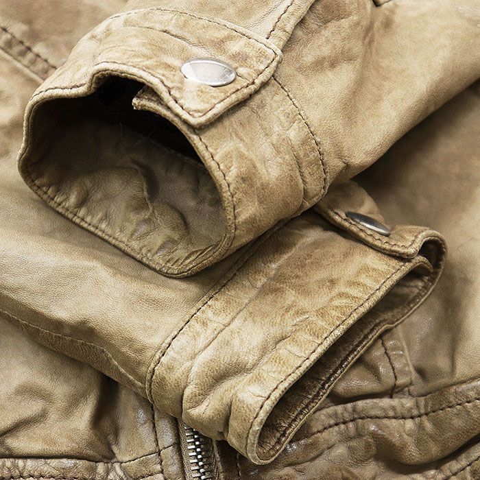 DOLCE&GABBANA ドルチェ＆ガッバーナ レザージャケット ジップアップ