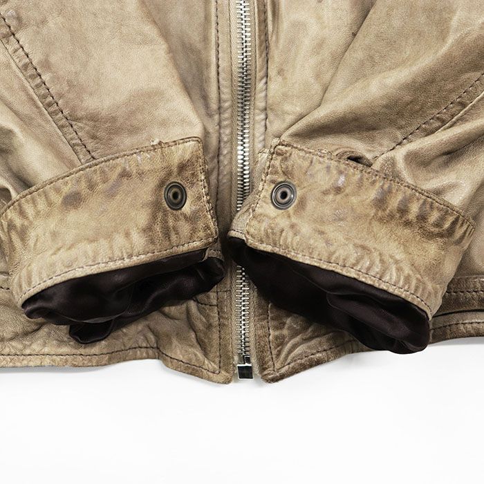 DOLCE&GABBANA ドルチェ＆ガッバーナ レザージャケット ジップアップ