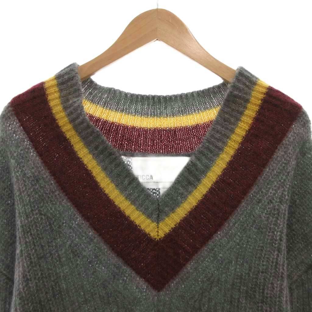 美品 TICCA ティッカ ニット セーター メッシュ モヘヤ グレージュ BLCK FRIDAY SALE【即納】メッシュモヘアニット | KISHIKA