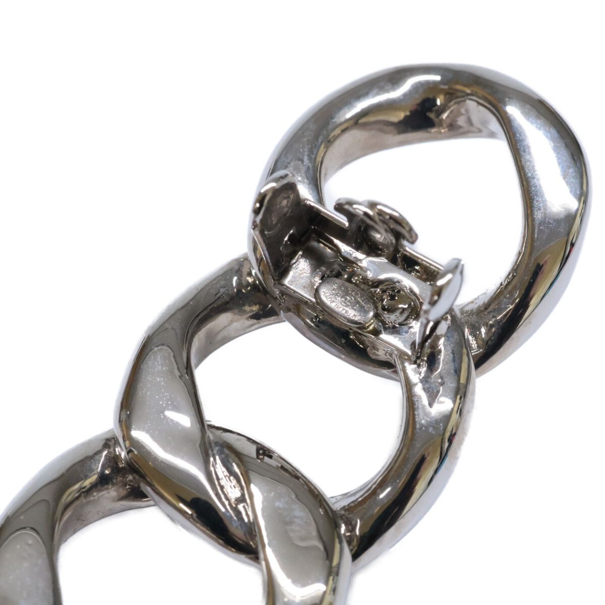 CHANEL シャネル 【美品】98A チェーンモチーフ ロゴ バレッタ/ - メルカリ