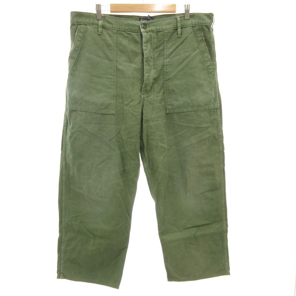 ポロ バイ ラルフローレン Polo by Ralph Lauren コットンサテンユーティリティパンツ cotton sateen utility pant ベイカーパンツ ワーク ボタンフライ 16 カーキ |GV GY 19